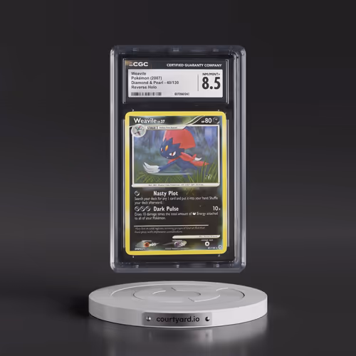 2007 Diamond & Pearl #40/130 Weavile - Reverse Holo (CGC 8.5 NM-MT+)