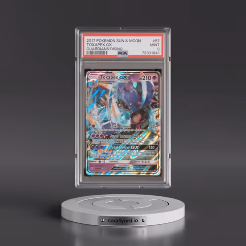2017 Pokémon Sun & Moon Guardians Rising #57 Toxapex GX - Holo (PSA 9 MINT)