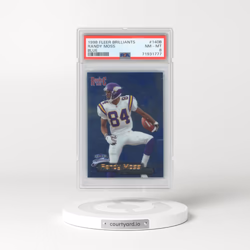 1998 Fleer Brilliants #140B Randy Moss - Blue (PSA 8 NM-MT)