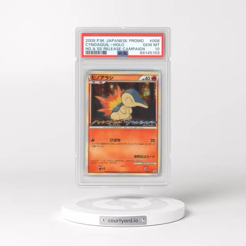 2009 Pokémon Promo #006 Cyndaquil - Holo HG & SS Release Campaign (PSA 10 GEM MINT)