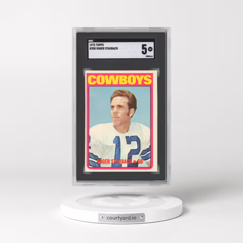 1972 Topps #200 Roger Staubach (SGC 5 EX)