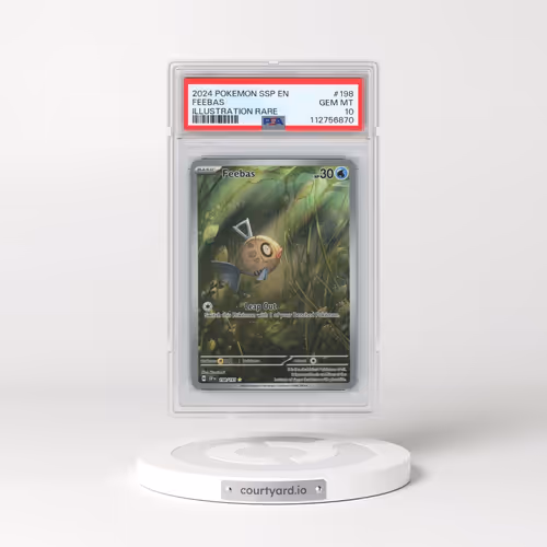2024 Pokémon Ssp EN-Surging Sparks #198 Feebas - Illustration Rare (PSA 10 GEM MINT)