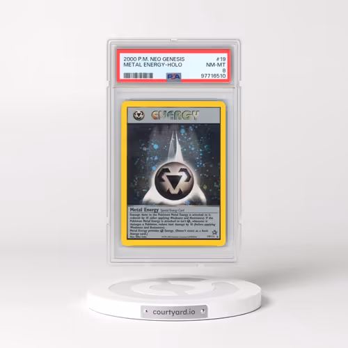 2000 Pokémon Neo Genesis #19 Metal Energy - Holo (PSA 8 NM-MT)