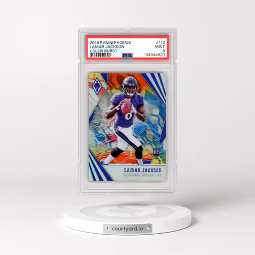 2018 Panini Phoenix #112 Lamar Jackson - Color Burst (PSA 9 MINT)