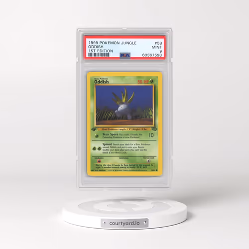 1999 Pokémon Jungle #58 Oddish - 1st Edition (PSA 9 MINT)