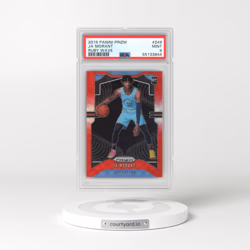 2019 Panini Prizm #249 Ja Morant - Ruby Wave (PSA 9 MINT)