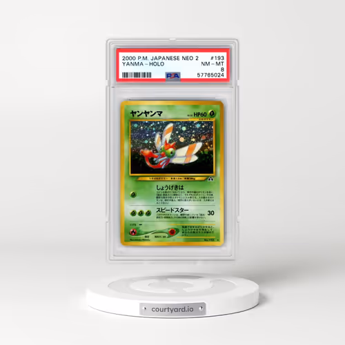 2000 Pokémon Neo 2 #193 Yanma - Holo (PSA 8 NM-MT)