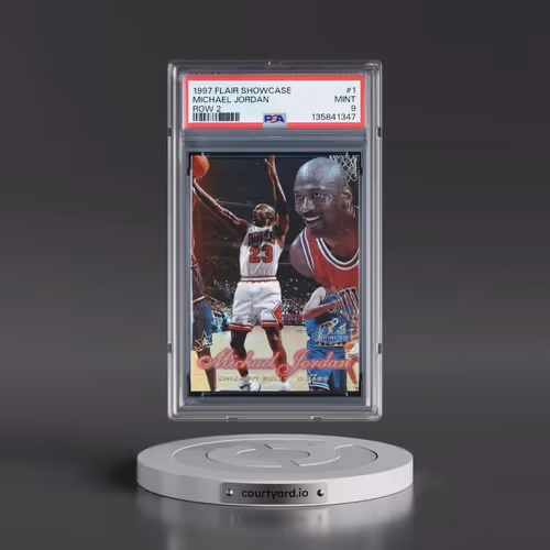 1997 Flair Showcase #1 Michael Jordan - Row 2 (PSA 9 MINT)