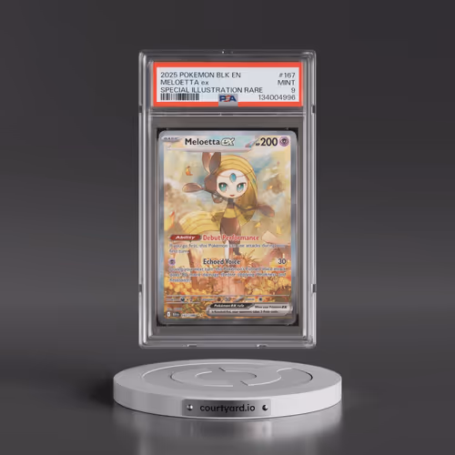2025 Pokémon Blk EN-Black Bolt #167 Meloetta EX - Holo Special Illustration Rare (PSA 9 MINT)