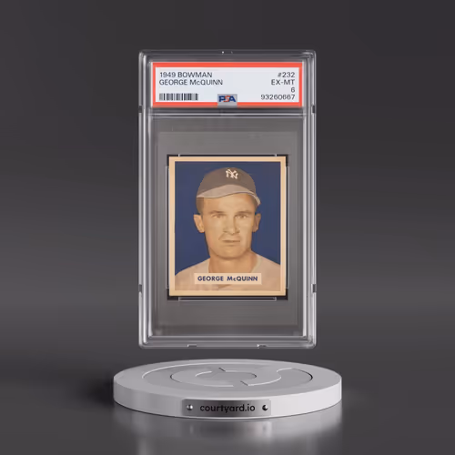 1949 Bowman #232 George McQuinn (PSA 6 EX-MT)