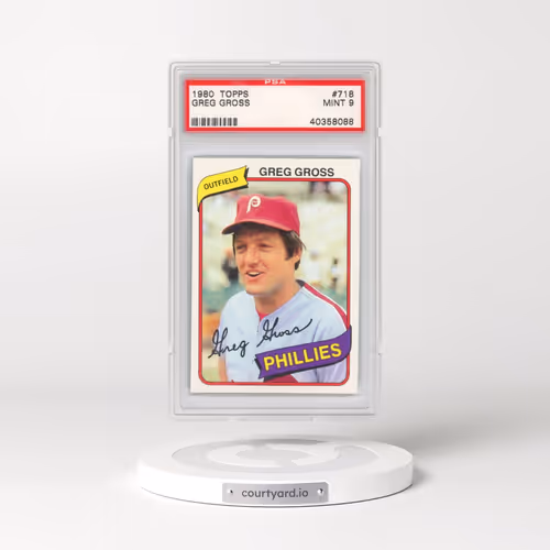 1980 Topps #718 Greg Gross (PSA 9 MINT)