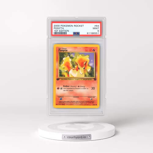 2000 Pokémon Rocket #64 Ponyta - 1st Edition (PSA 9 MINT)