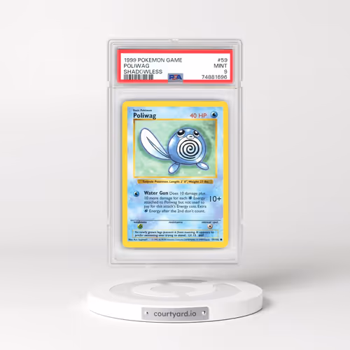 1999 Pokémon Game #59 Poliwag - Shadowless (PSA 9 MINT)