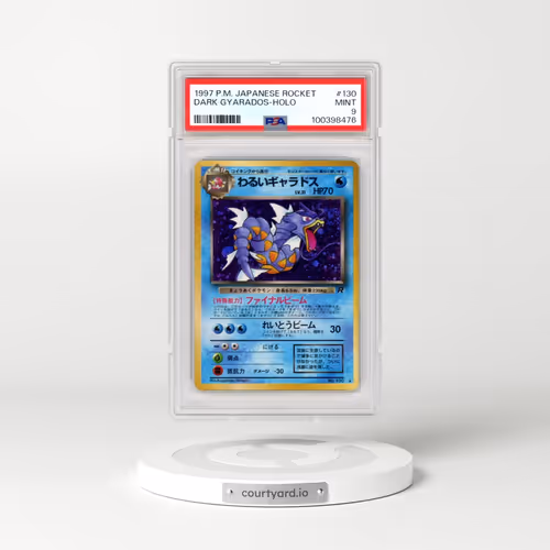 1997 Pokémon Rocket #130 Dark Gyarados - Holo (PSA 9 MINT)