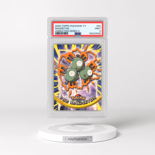 2000 Topps Pokémon TV Animation Series 2 #82 Magneton (PSA 9 MINT)