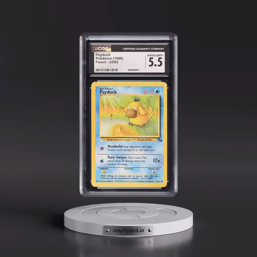 1999 Fossil #53/62 Psyduck (CGC 5.5 EX+)