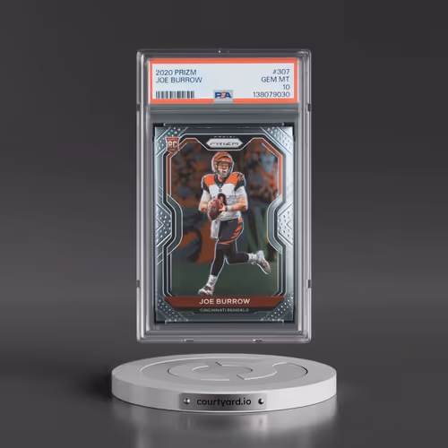 2020 Panini Prizm #307 Joe Burrow (PSA 10 GEM MINT)