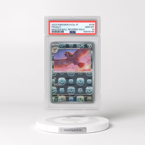 2023 Pokémon Sv2a-Pokemon 151 #018 Pidgeot - Reverse Holo Master Ball (PSA 10 GEM MINT)