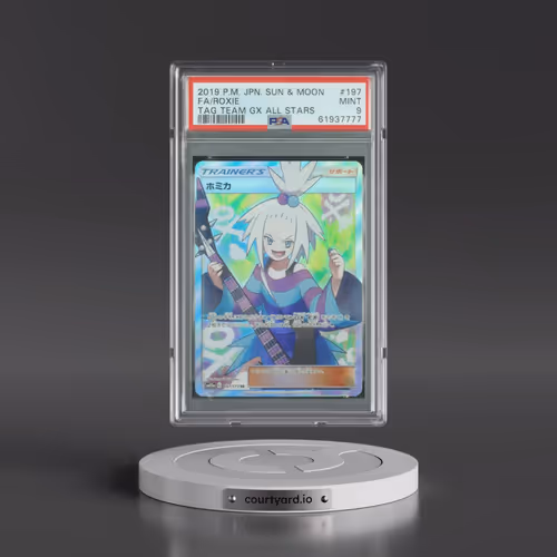 2019 Pokémon Sun & Moon Tag Team GX All Stars #197 Roxie - Full Art (PSA 9 MINT)