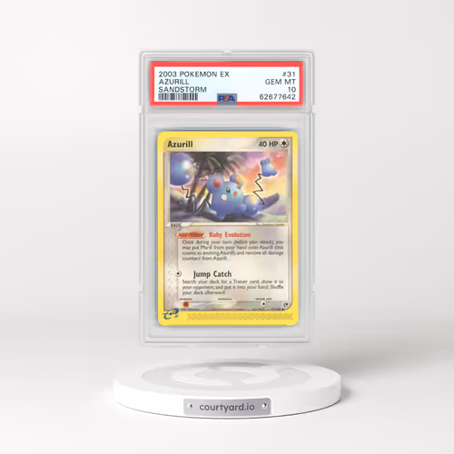 2004 EX Sandstorm #31 Azurill - e-Card Symbol (PSA 10 GEM MINT)
