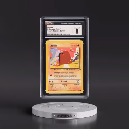 1999 Team Rocket #52/82 Diglett (CGC 8 NM-MT)