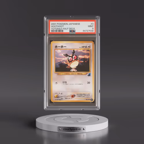 2001 Pokémon Totodile Half Deck #3 Hoothoot (PSA 9 MINT)