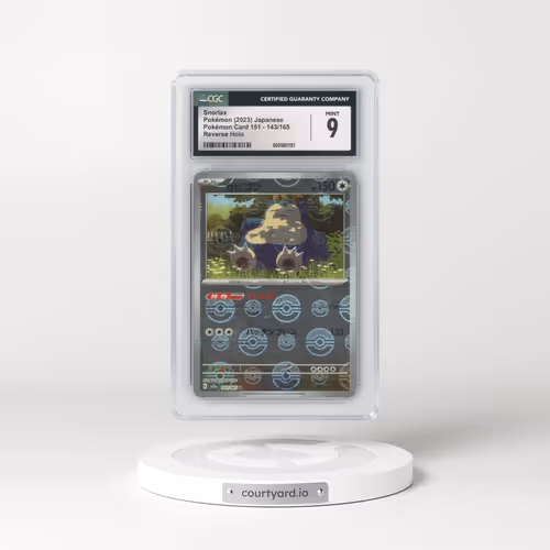 2023 Pokémon Card 151 #143/165 Snorlax - Reverse Holo Poké Ball (CGC 9 MINT)