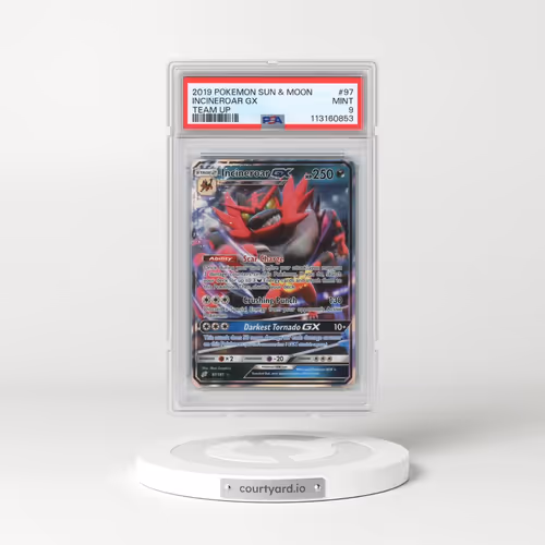 2019 Pokémon Sun & Moon Team Up #97 Incineroar GX - Holo (PSA 9 MINT)