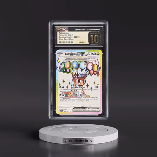 2024 Pokémon Ssp EN-Surging Sparks #226 Tatsugiri EX - Holo Ultra Rare (CGC 10 PRISTINE)