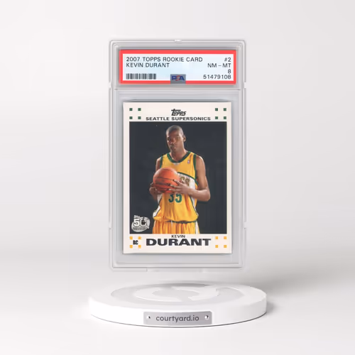 2007 Topps Rookie Card #2 Kevin Durant (PSA 8 NM-MT)