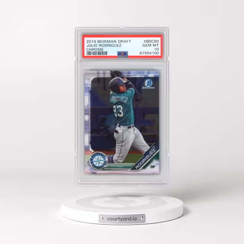 2019 Bowman Draft #BDC60 Julio Rodriguez - Chrome (PSA 10 GEM MINT)