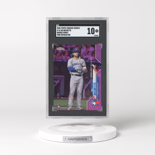 2020 Topps Chrome Update #U-51 Bo Bichette - Rookie Debut Pink Refractor (SGC 10 GEM MINT)