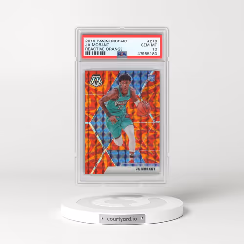 2019 Panini Mosaic #219 Ja Morant - Reactive Orange (PSA 10 GEM MINT)