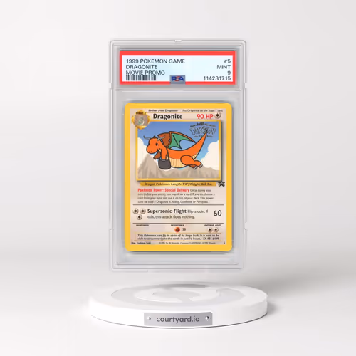 1999 Pokémon Game Movie #5 Dragonite - Movie Promo (PSA 9 MINT)