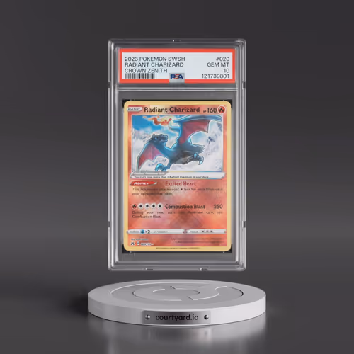 2023 Pokémon Sword and Shield Crown Zenith #020 Radiant Charizard - Holo (PSA 10 GEM MINT)
