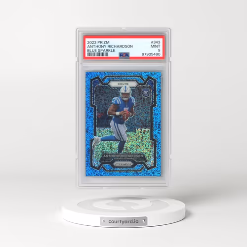 2023 Panini Prizm #343 Anthony Richardson - Blue Sparkle (PSA 9 MINT)