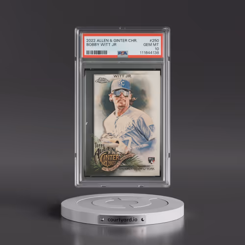 2022 Topps Allen & Ginter Chrome #250 Bobby Witt Jr (PSA 10 GEM MINT)