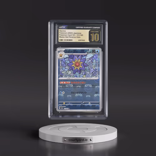 2023 Pokémon Card 151 #121/165 Starmie - Reverse Holo Master Ball (CGC 10 PRISTINE)