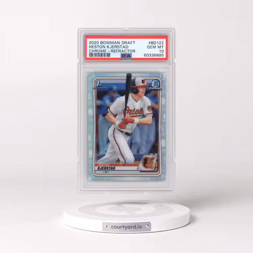 2020 Bowman Draft #BD122 Heston Kjerstad - Chrome-Refractor (PSA 10 GEM MINT)