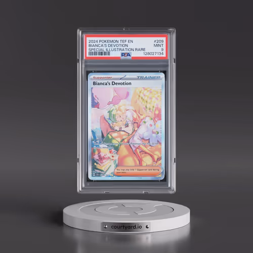 2024 Pokémon Tef EN-Temporal Forces #209 Bianca's Devotion - Special Illustration Rare (PSA 9 MINT)