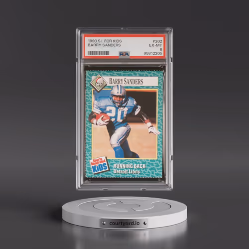 1990 S.I. for Kids #202 Barry Sanders (PSA 6 EX-MT)