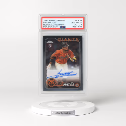 2024 Topps Chrome Rookie Autographs #RALM Luis Matos (PSA 10 GEM MINT)