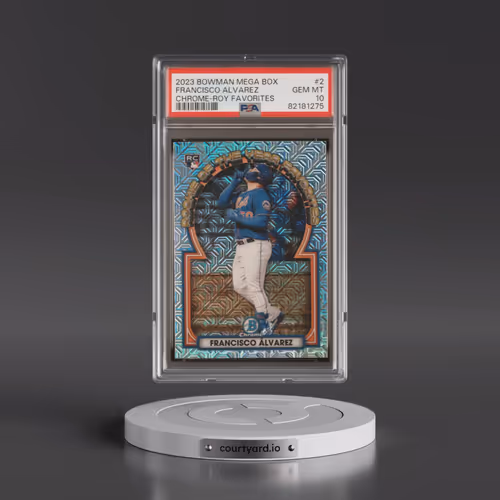 2023 Bowman Mega Box Chrome Roy Favorites #2 Francisco Alvarez (PSA 10 GEM MINT)