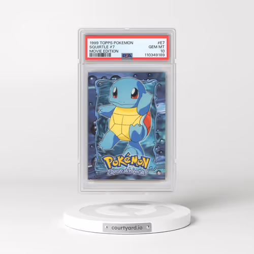 1999 Topps Pokémon the Movie Edt #E7 Squirtle #7 (PSA 10 GEM MINT)