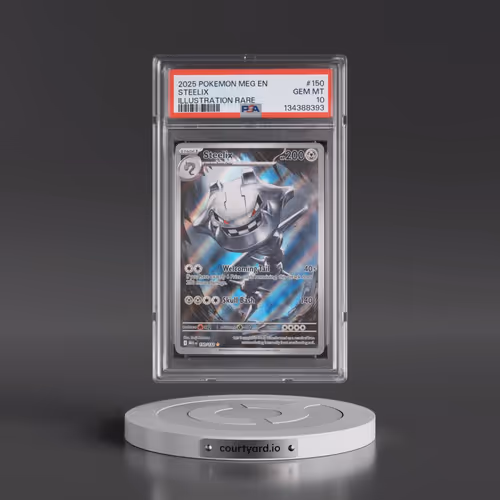 2025 Pokémon Meg EN-Mega Evolution #150 Steelix - Illustration Rare (PSA 10 GEM MINT)