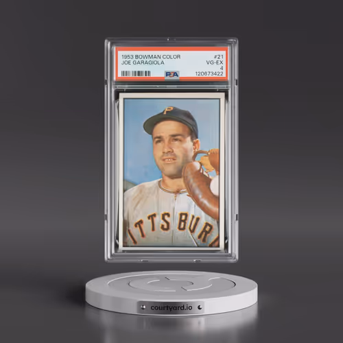 1953 Bowman Color #21 Joe Garagiola (PSA 4 VG-EX)