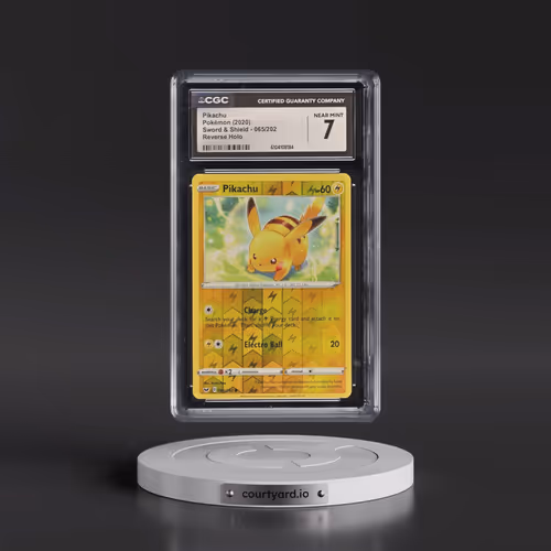 2020 Sword & Shield #065/202 Pikachu - Reverse Holo (Plain Holo with Energy Symbols) (CGC 7 NM)