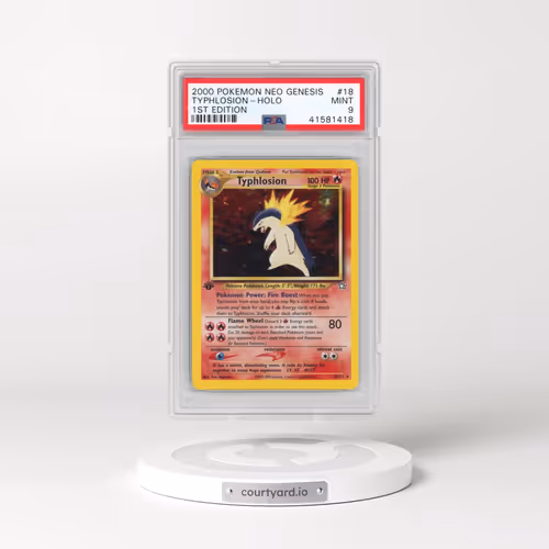 2000 Pokémon Neo Genesis #18 Typhlosion - 1st Edition Holo (PSA 9 MINT)