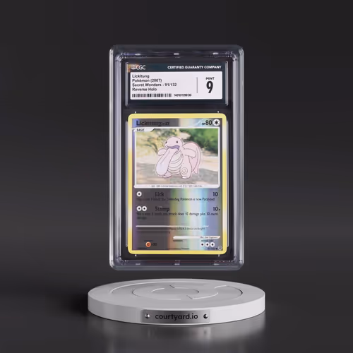 2007 Secret Wonders #91/132 Lickitung - Reverse Holo (CGC 9 MINT)