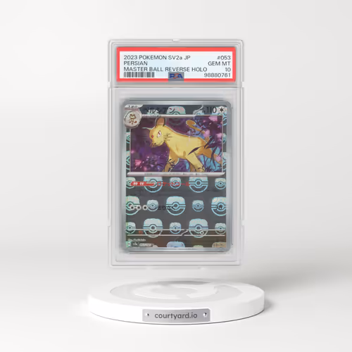 2023 Pokémon Card 151 #053 Persian - Reverse Holo Master Ball (PSA 10 GEM MINT)